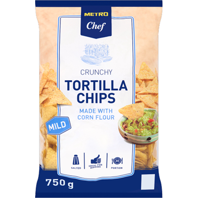 Bacanie - Tortilla Chips Cu Sare, Metro Chef, 750g