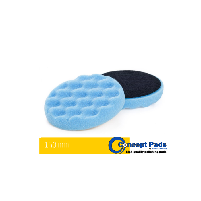 Concept Pads 5.5" Waffle Blue Heavy Cutting Pad [1]