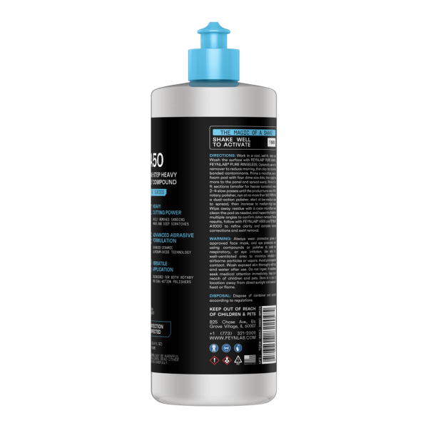 Kit Polish Profesional Corecție Abrazivă Feynlab® A50 1L + Pad Lână Flexipads 3" [4]