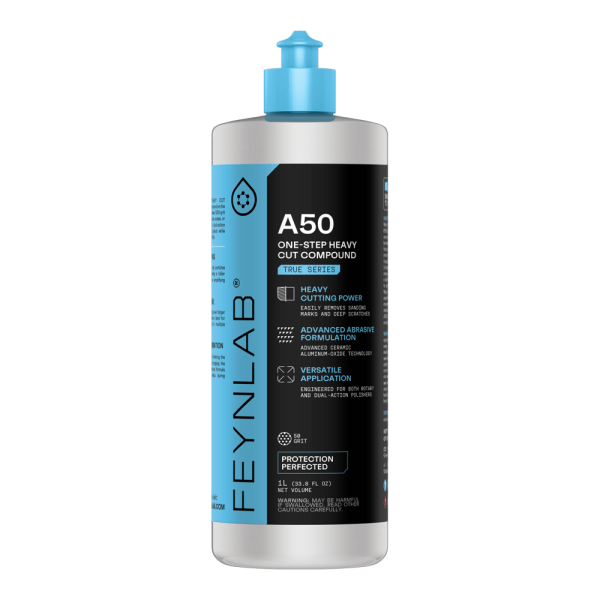 Kit Polish Profesional Corecție Abrazivă Feynlab® A50 1L + Pad Lână BadBoys 3" [2]