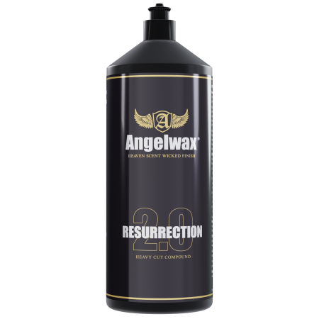 Kit Polish Profesional Corecție Abrazivă Angelwax Resurrection 1L + Pad Lână Lake Country 5" [1]