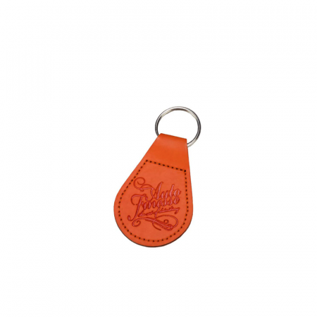 Distinct Lifestyle - Auto Finesse Leather Key Ring (Orange)