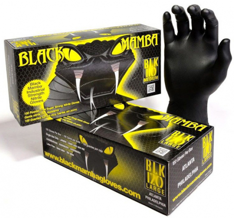 Mănuşi Nitril / Diverse - Black Mamba Mănuşi Nitril (Black, Size XL)