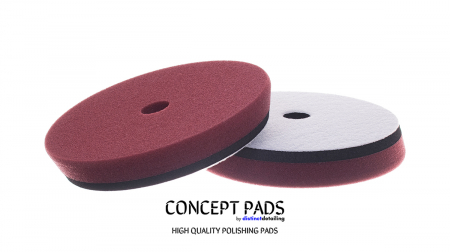 Detailing Outlet - CONCEPT PADS SANDWICH Maroon Heavy Cutting Pad 85/100mm