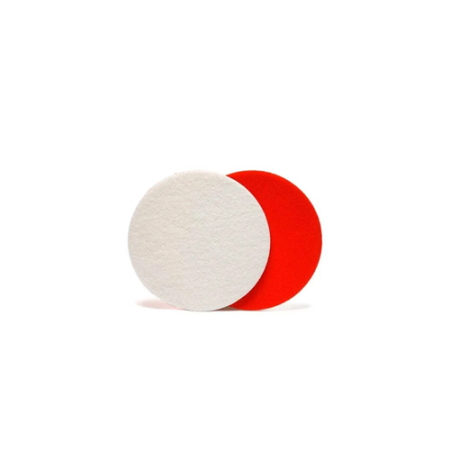 Pad-uri Polish - Glass Felt Polishing Pad Heavy Duty, Ø50mm, red velcro