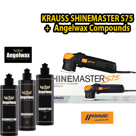 Maşini de Polishat - Kit - Krauss ShineMaster S75 + Angelwax Compounds 3x 500ml