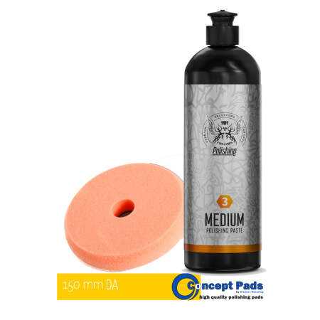 Kit Polish Profesional BadBoys Medium Cut + Pad Burete Concept Close-Cell 5" (1L) [0]