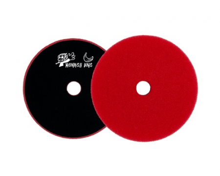 Pad-uri Polish - Pad burete abraziv - Monkey Line 125mm (5") Red Heavy-Cut Pad