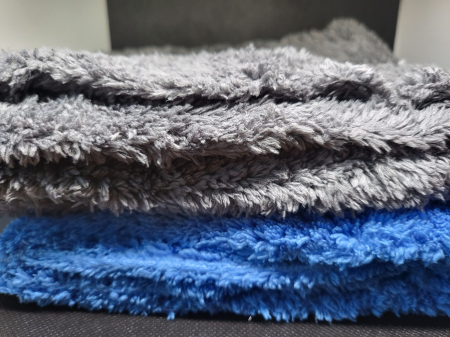 Lavete Premium Plush Blue, 40x40cm, 500gsm - Fallen Angels Microfibres [1]