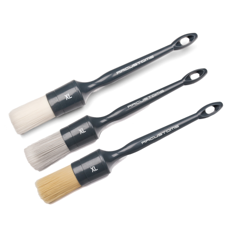 Pensule şi Perii - Set 3 pensule detailing auto, medium-soft, soft şi ultra-soft - GTools Brush XL