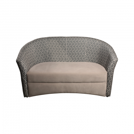 Canapea fixa CAF145 PRINT, 2 locuri, bej + print mozaic, 140x65x78 cm