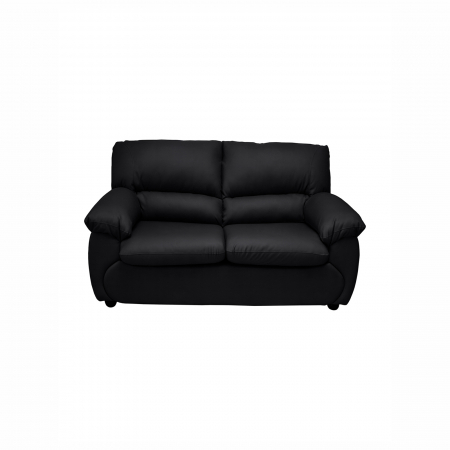 Canapea fixa LUX171, 2 locuri, negru, 171x95x95 cm