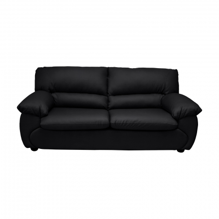 Canapea extensibila LUX215, 3 locuri, negru, 215x95x95 cm