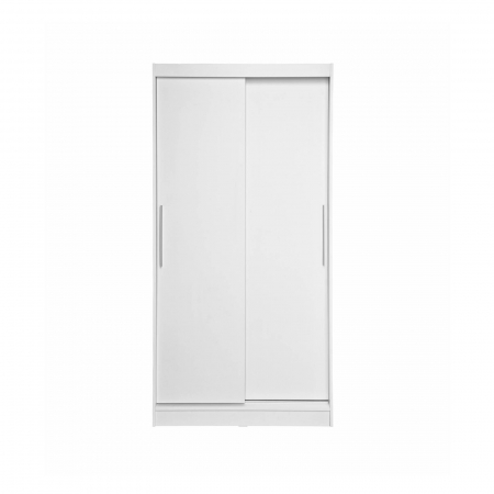 Dulap KOSS 01, usi glisante, alb, 100x60x200 cm