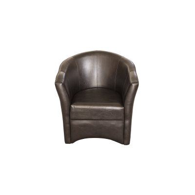 Fotoliu CAF, piele ecologica wenge, 73x64x78 cm