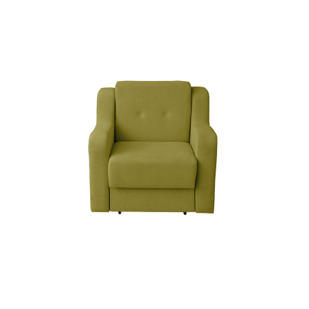 Fotoliu extensibil GIN, cu arcuri si lada depozitare, verde deschis, 95x100x95 cm