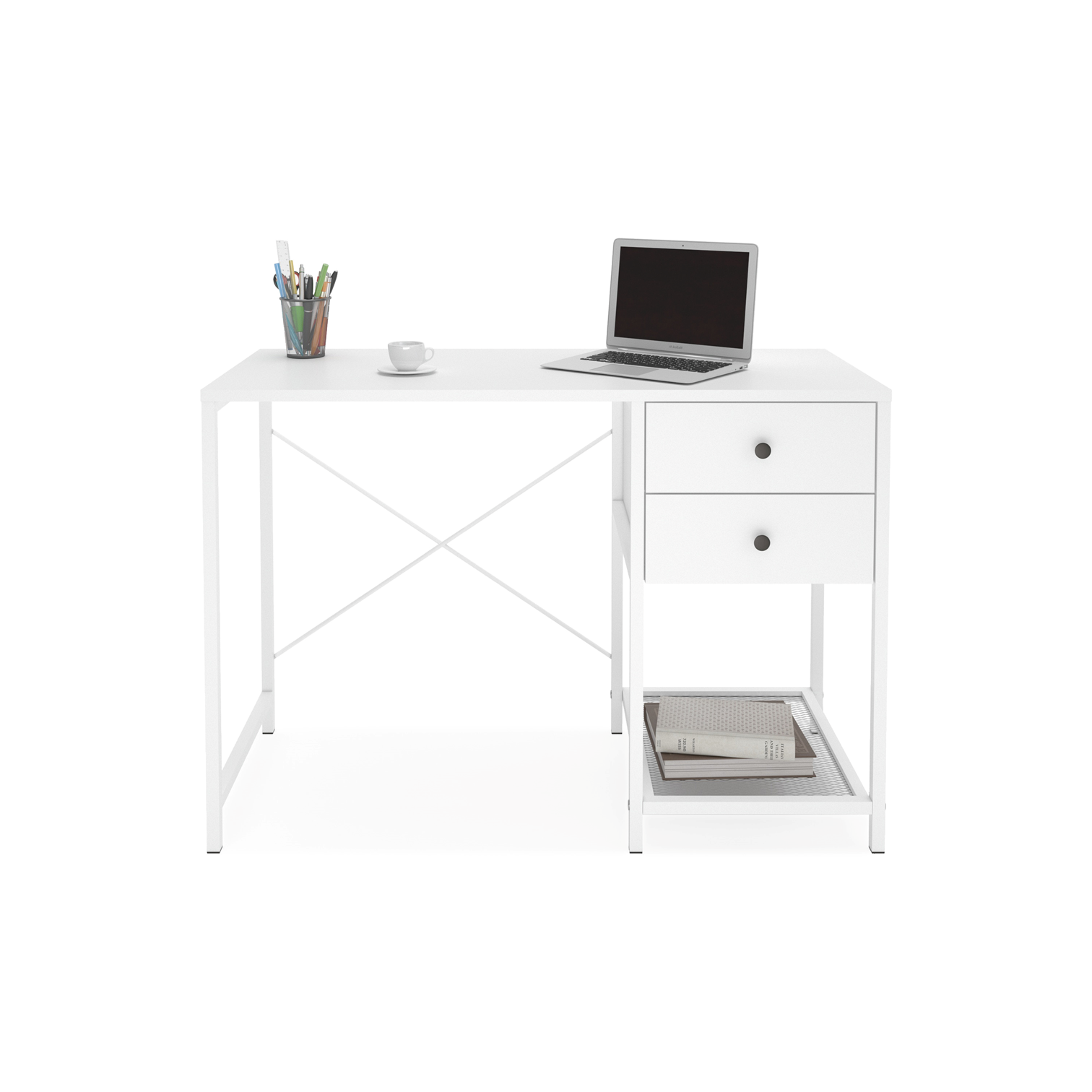 Birouri - Birou Lenon RF212002, alb, 106,5x45x73 cm - ExpoMob