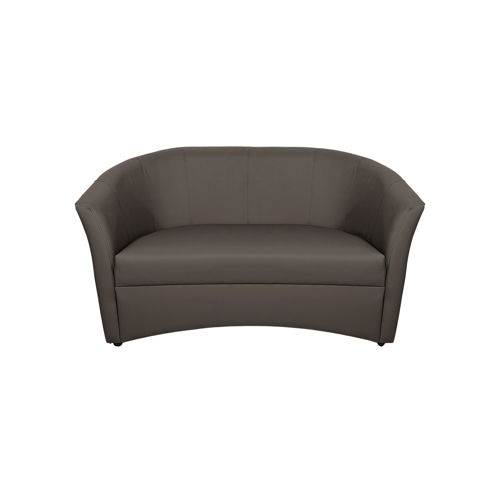 Colectia Cafenea - Canapea fixa CAF145, 2 locuri, piele ecologica, 145x60x80 cm - ExpoMob