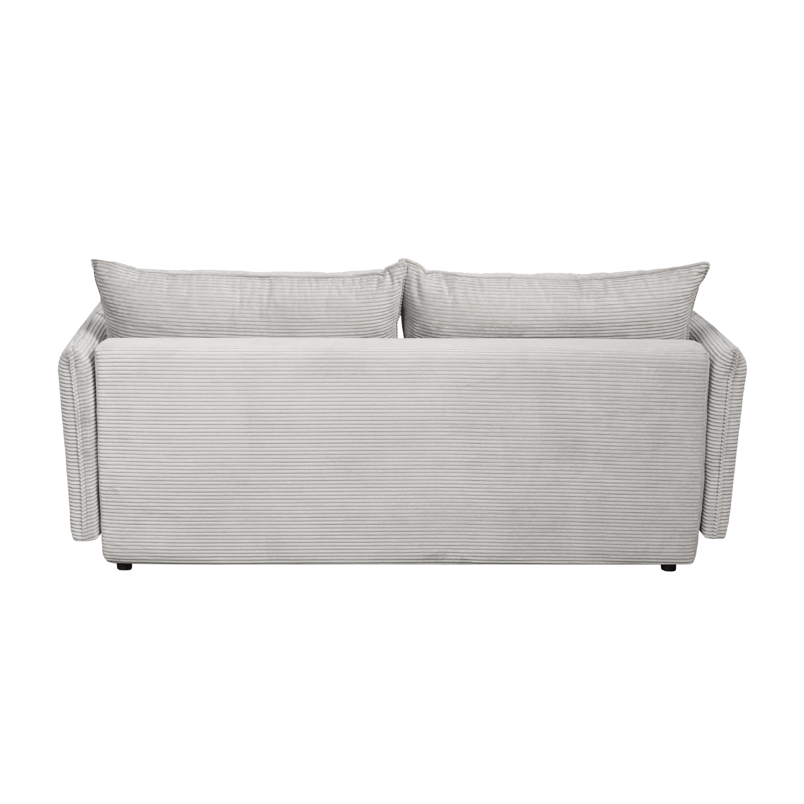 Promo - Canapea extensibila CAM238, 3 locuri, cu arcuri si lada depozitare, bej deschis, 238x115x95 cm