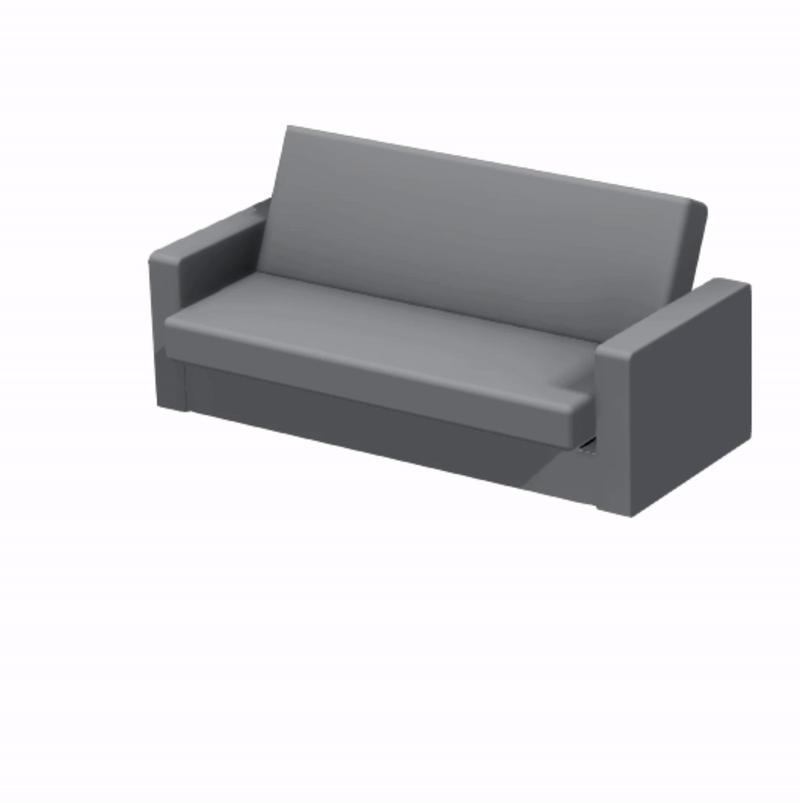 Colectia Corinne - Canapea extensibila COR220, 3 locuri, cu lada depozitare, 220x90x96 cm - ExpoMob