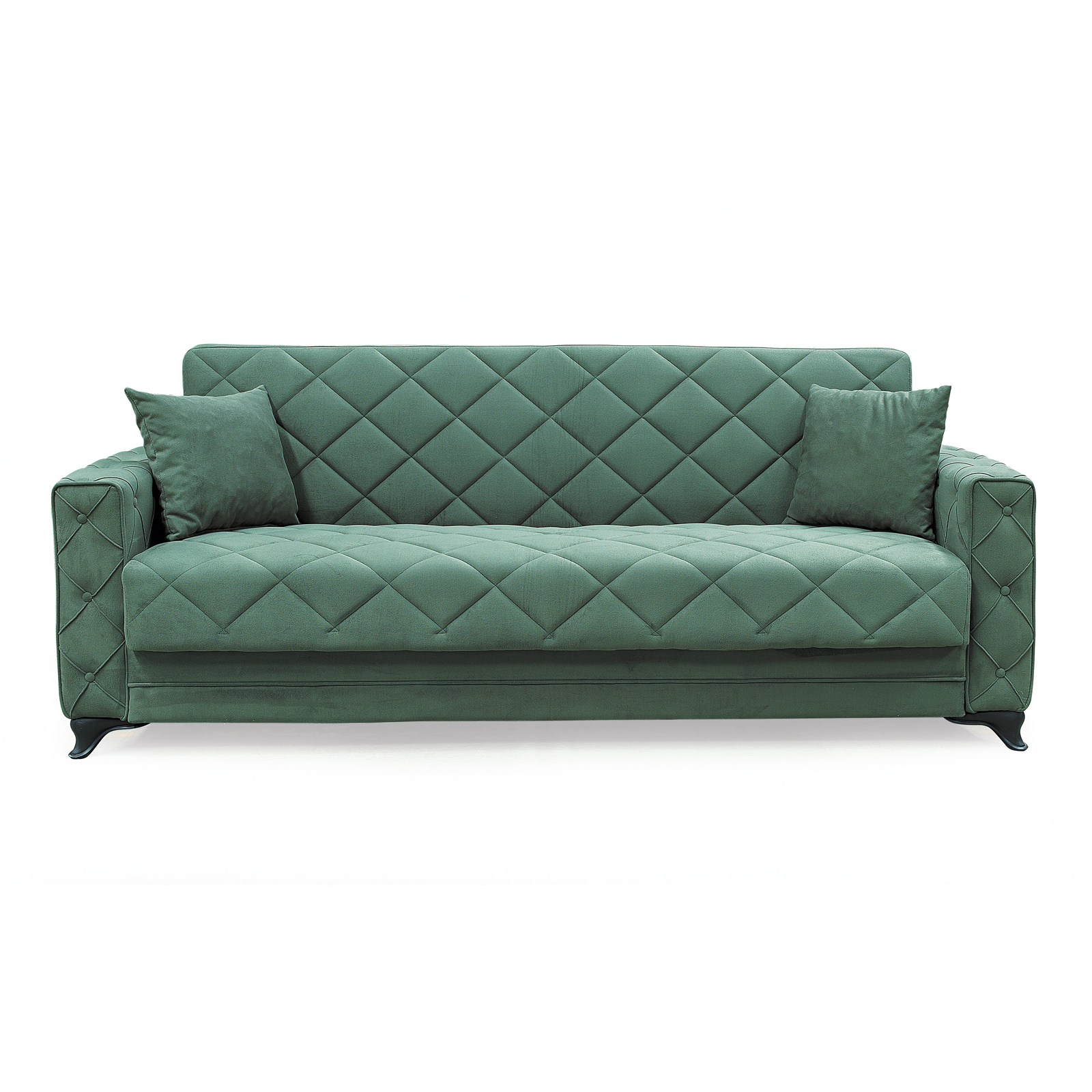 Canapele Moderne - Canapea extensibila HEGEL, 3 locuri, cu arcuri si lada pentru depozitare, 228x85x85 cm - ExpoMob