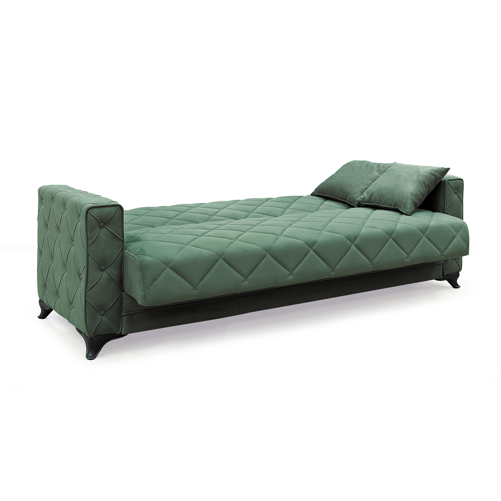 Canapele Moderne - Canapea extensibila HEGEL, 3 locuri, cu arcuri si lada pentru depozitare, 228x85x85 cm - ExpoMob