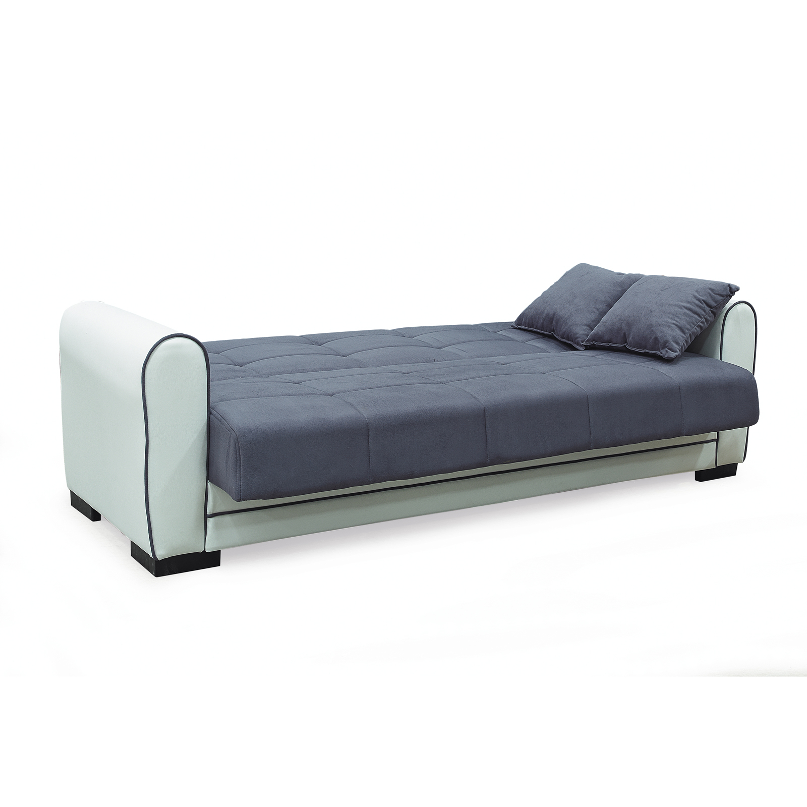 Canapele Moderne - Canapea extensibila VIOLA, 3 locuri, cu arcuri si lada pentru depozitare, 228x85x85 cm - ExpoMob