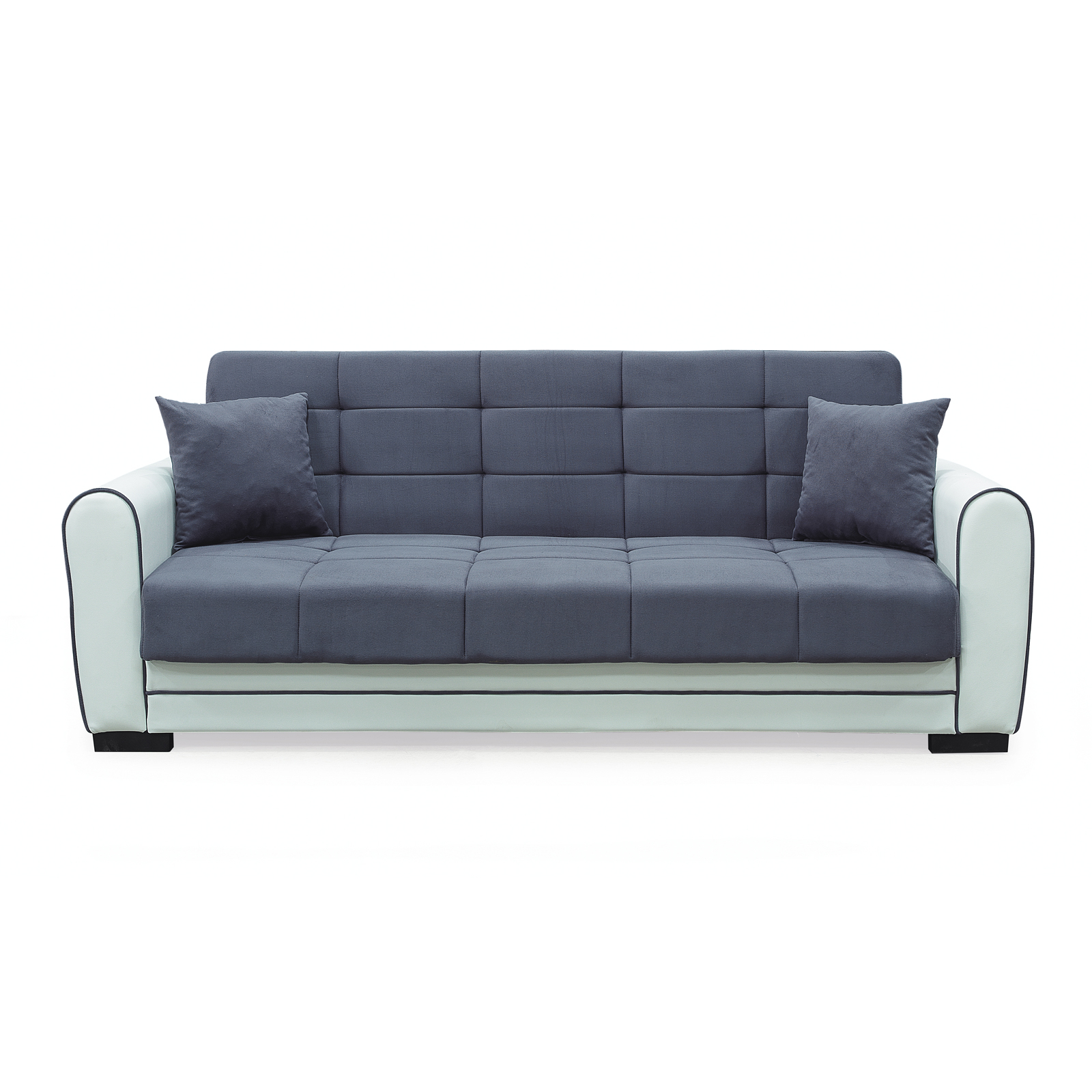 Canapele Moderne - Canapea extensibila VIOLA, 3 locuri, cu arcuri si lada pentru depozitare, 228x85x85 cm - ExpoMob