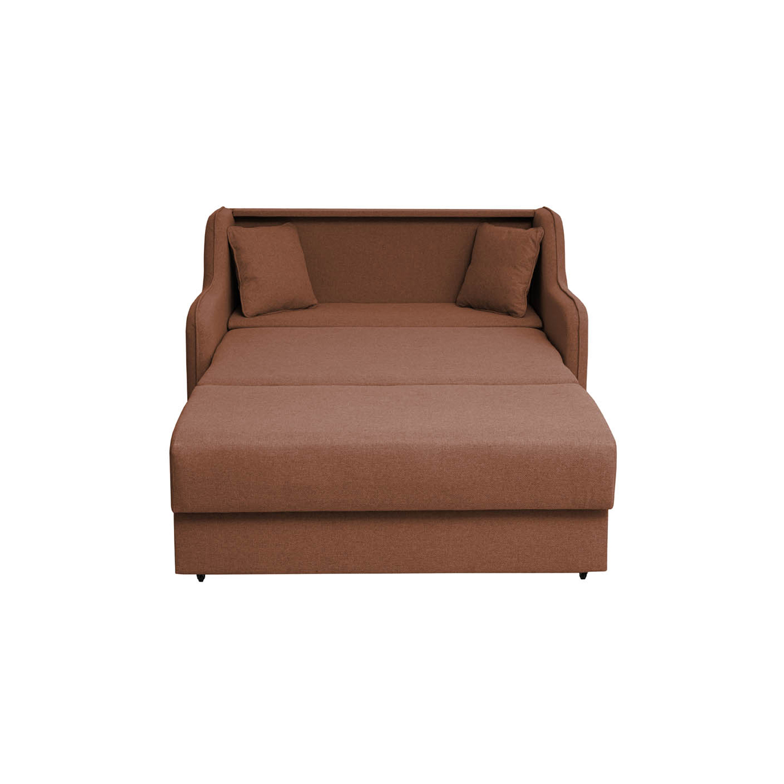 Canapea extensibila GAL143, 2 locuri, cu arcuri si lada depozitare, 143x98x98 cm - ExpoMob