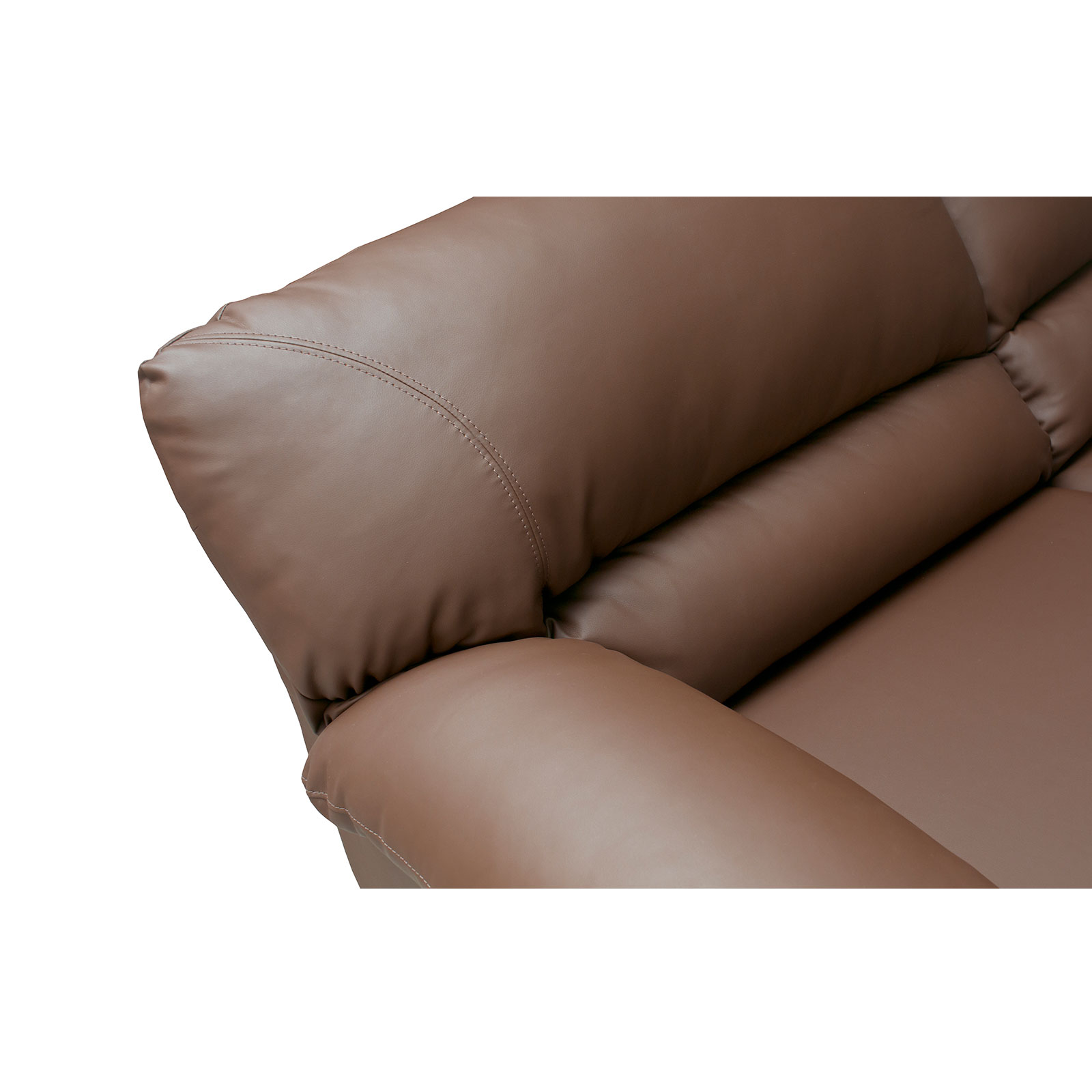 Colectia Luxor - Canapea fixa LUX171, 2 locuri, maro, 171x95x95 cm - ExpoMob