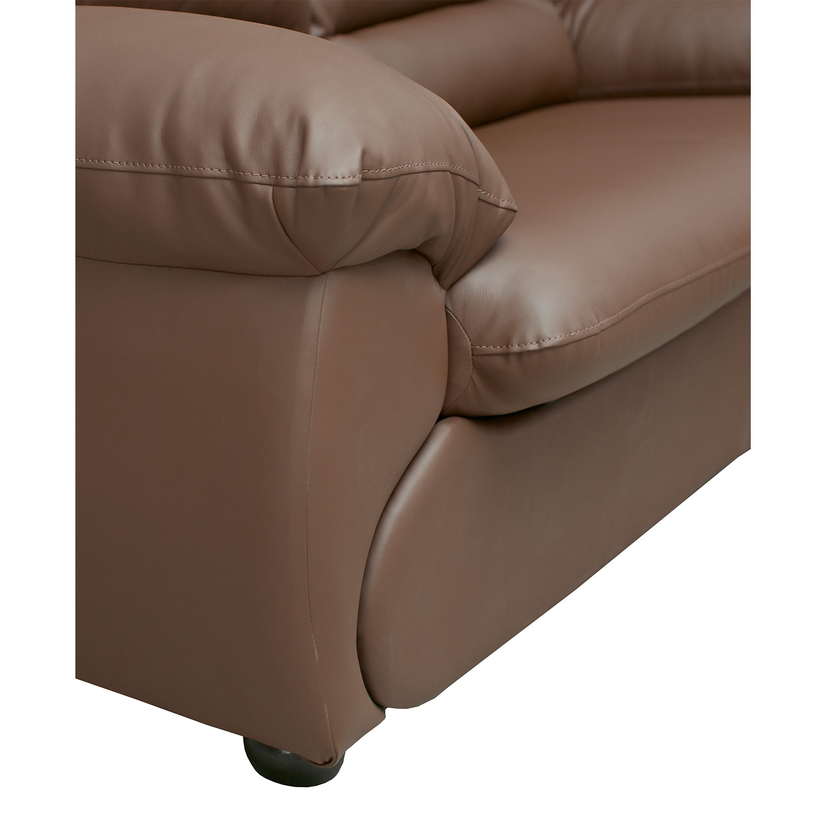 Colectia Luxor - Canapea fixa LUX171, 2 locuri, maro, 171x95x95 cm - ExpoMob