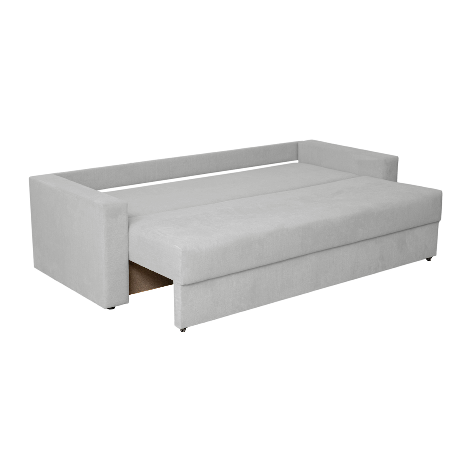 Promo - Canapea extensibila NIC220, 3 locuri, cu arcuri si lada depozitare, 220x90x75 cm - ExpoMob