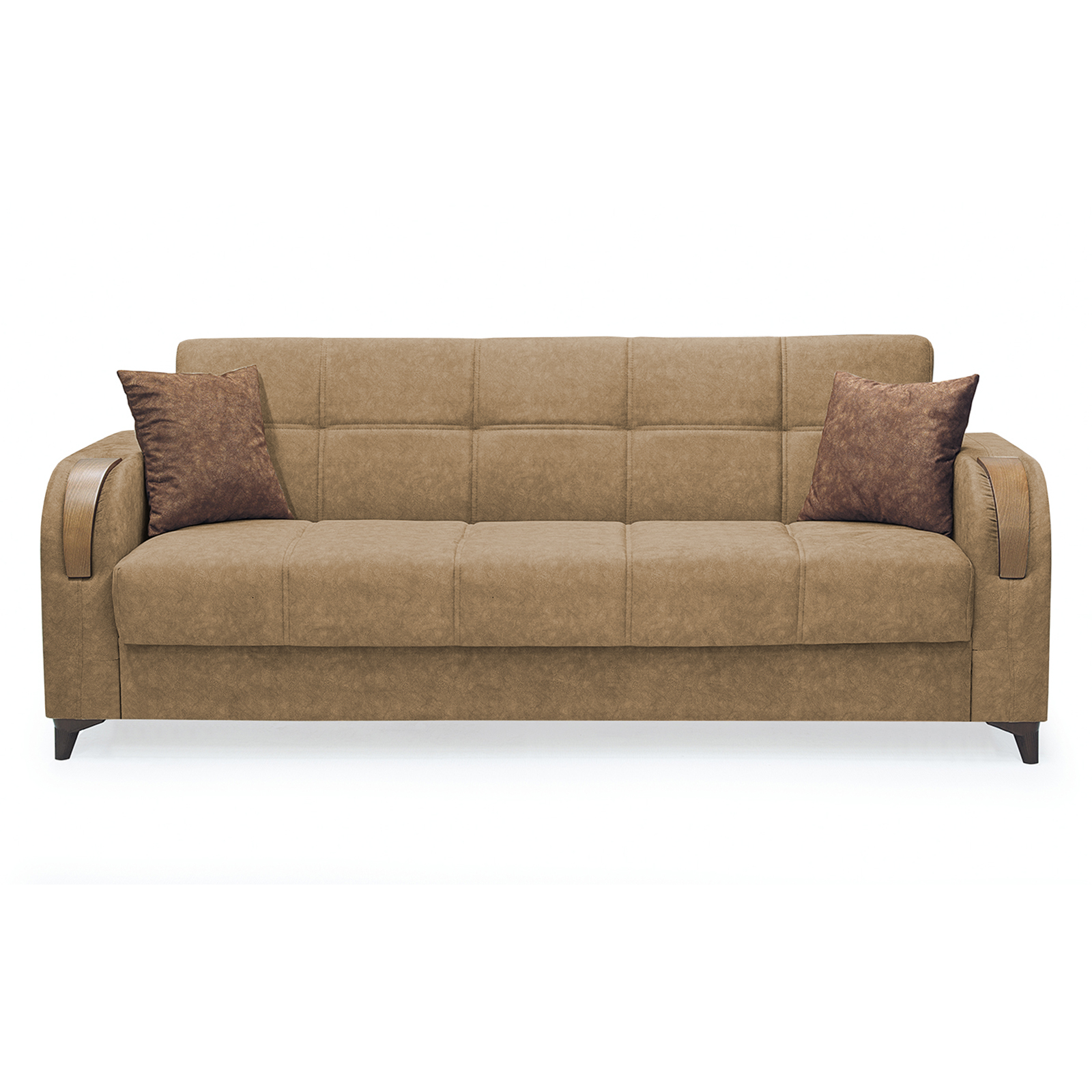 Canapele Moderne - Canapea ZETA extensibila, 3 locuri, cu arcuri si lada depozitare, 225x84x85 cm - ExpoMob