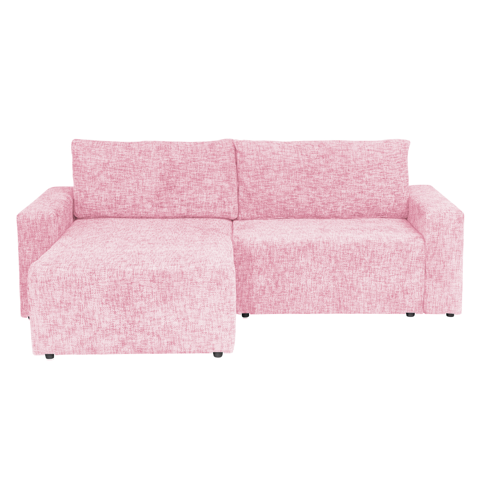 Coltare - Coltar DALLAS ONE extensibil, cu lada depozitare, colt interschimbabil, roz, 258x173x90 cm
