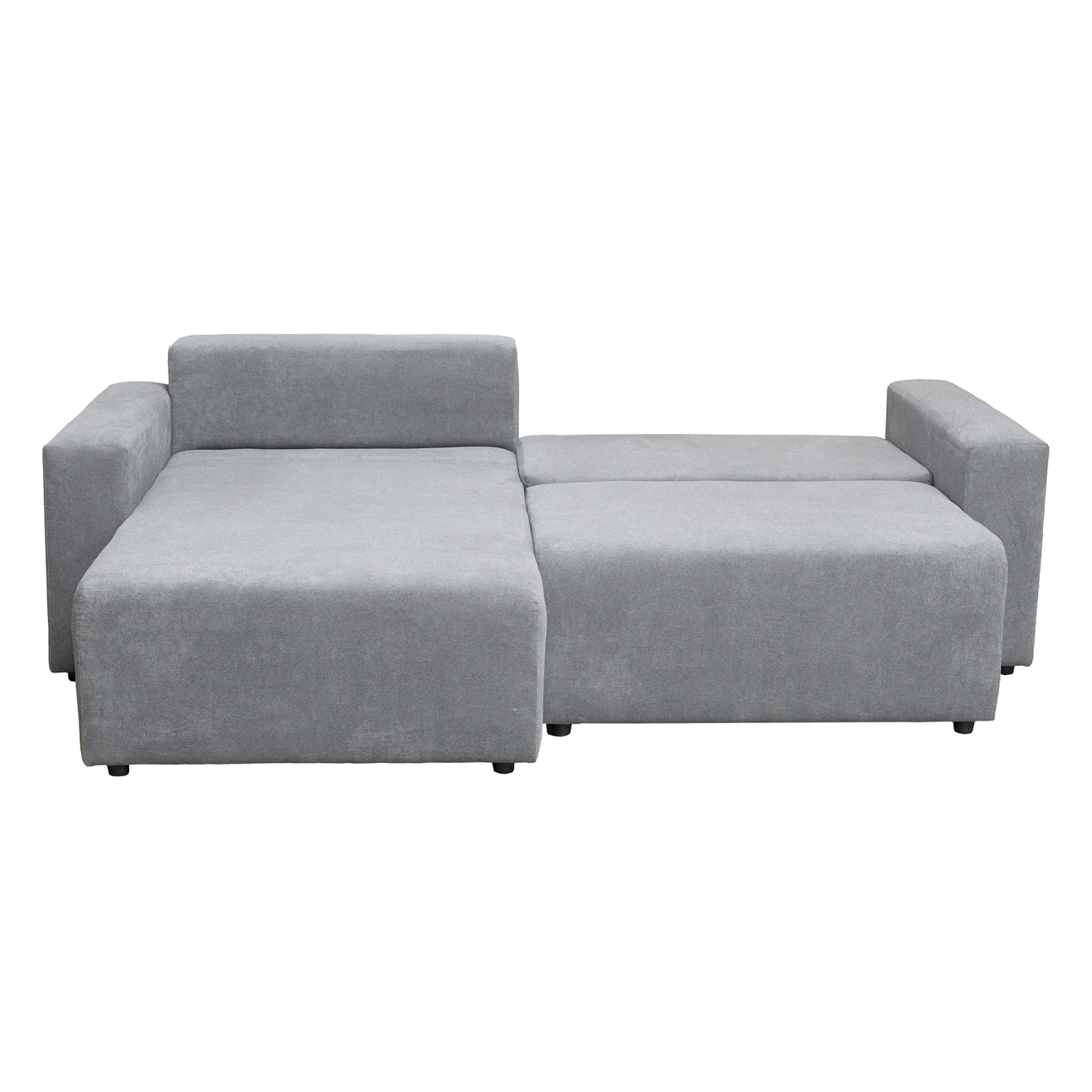 Coltare - Coltar extensibil DAL258, cu lada depozitare, colt interschimbabil, gri deschis, 258x173x90 cm