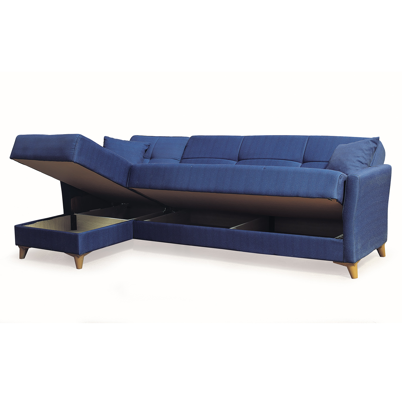 Coltare - Coltar LOREN extensibil, cu lada depozitare, colt interschimbabil, 240x143x85 cm - ExpoMob
