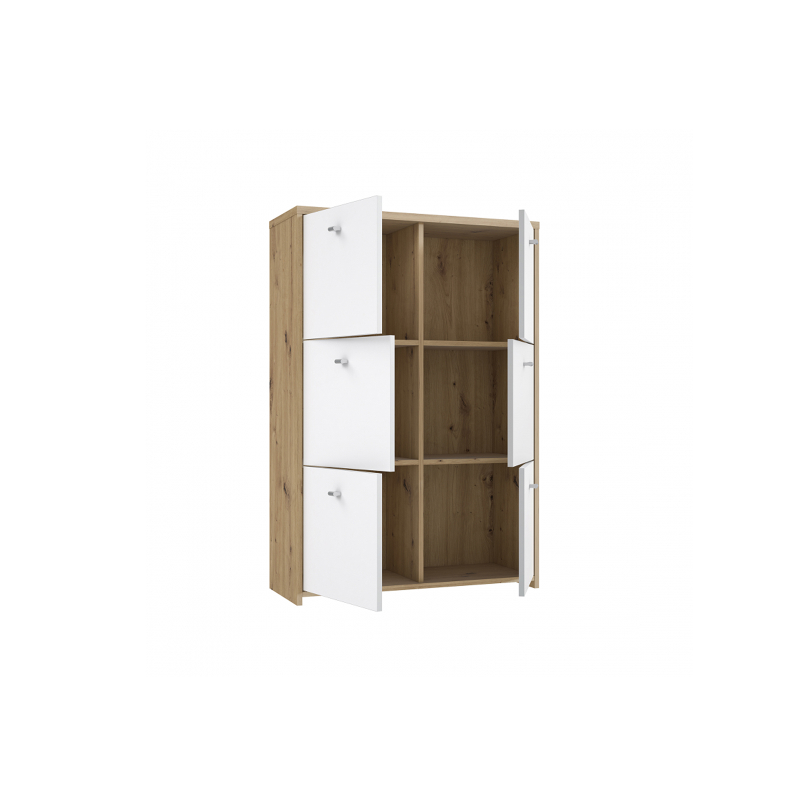 Mobila Alba - Comoda BEST CHEST SQNK321, 6 usi, 77x112x29 cm - ExpoMob