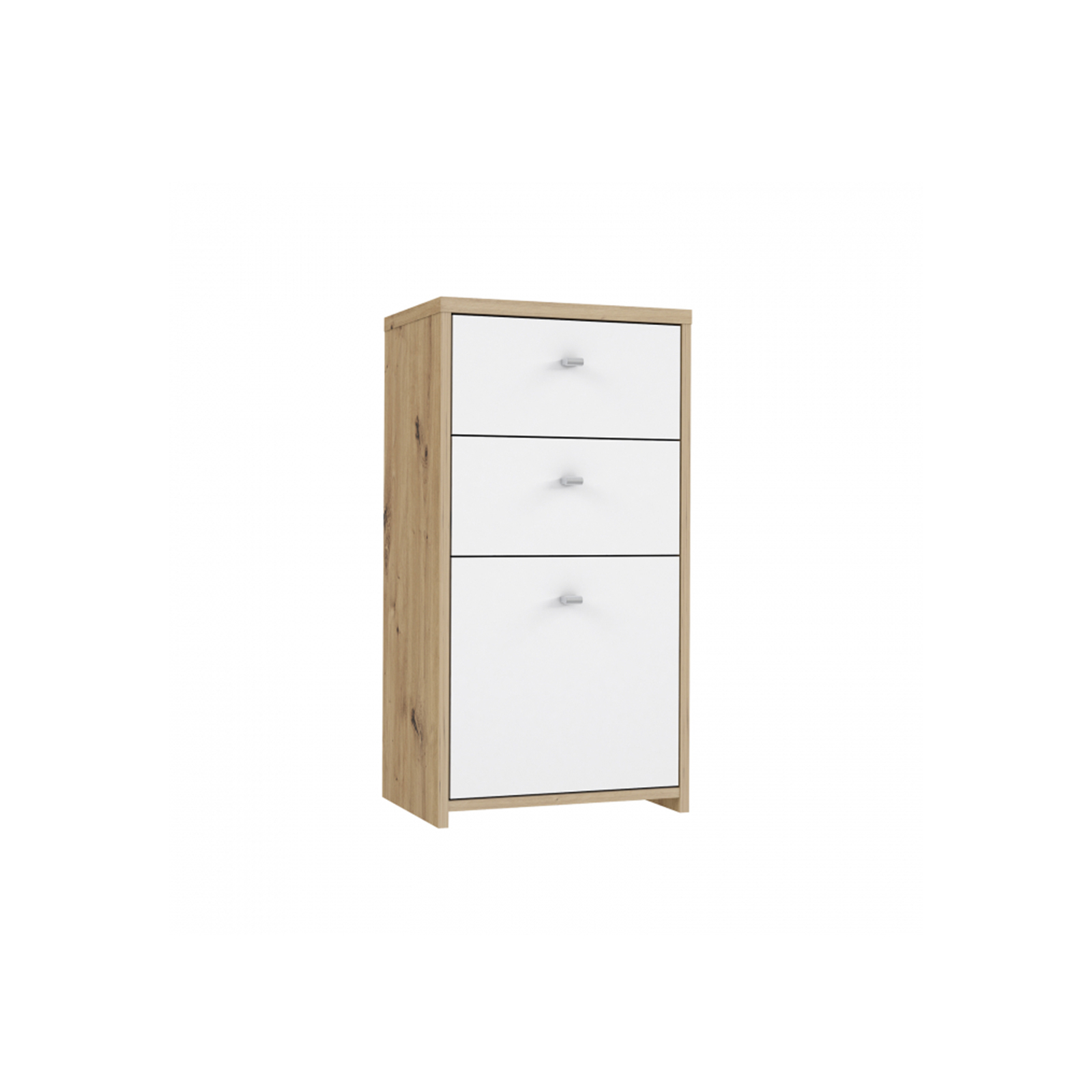 Mobila Alba - Comoda BEST CHEST SQNK211, 1 usa, 2 sertare, 40x77x29 cm - ExpoMob