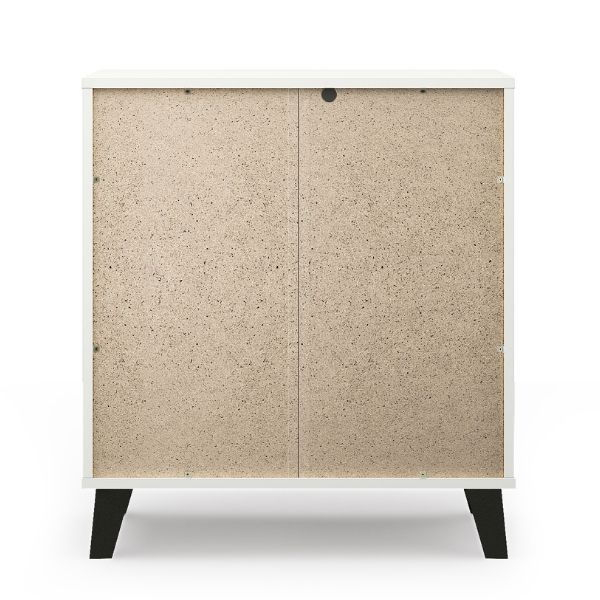 Comode - Comoda BORG, 3 sertare, alb, 70x38,8x78,4 cm