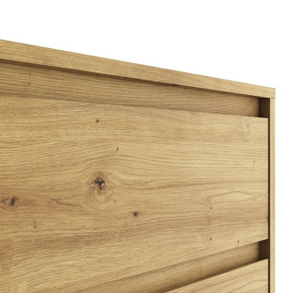 Comode - Comoda BORG, 3 sertare, stejar artisan, 70x38,8x78,4 cm