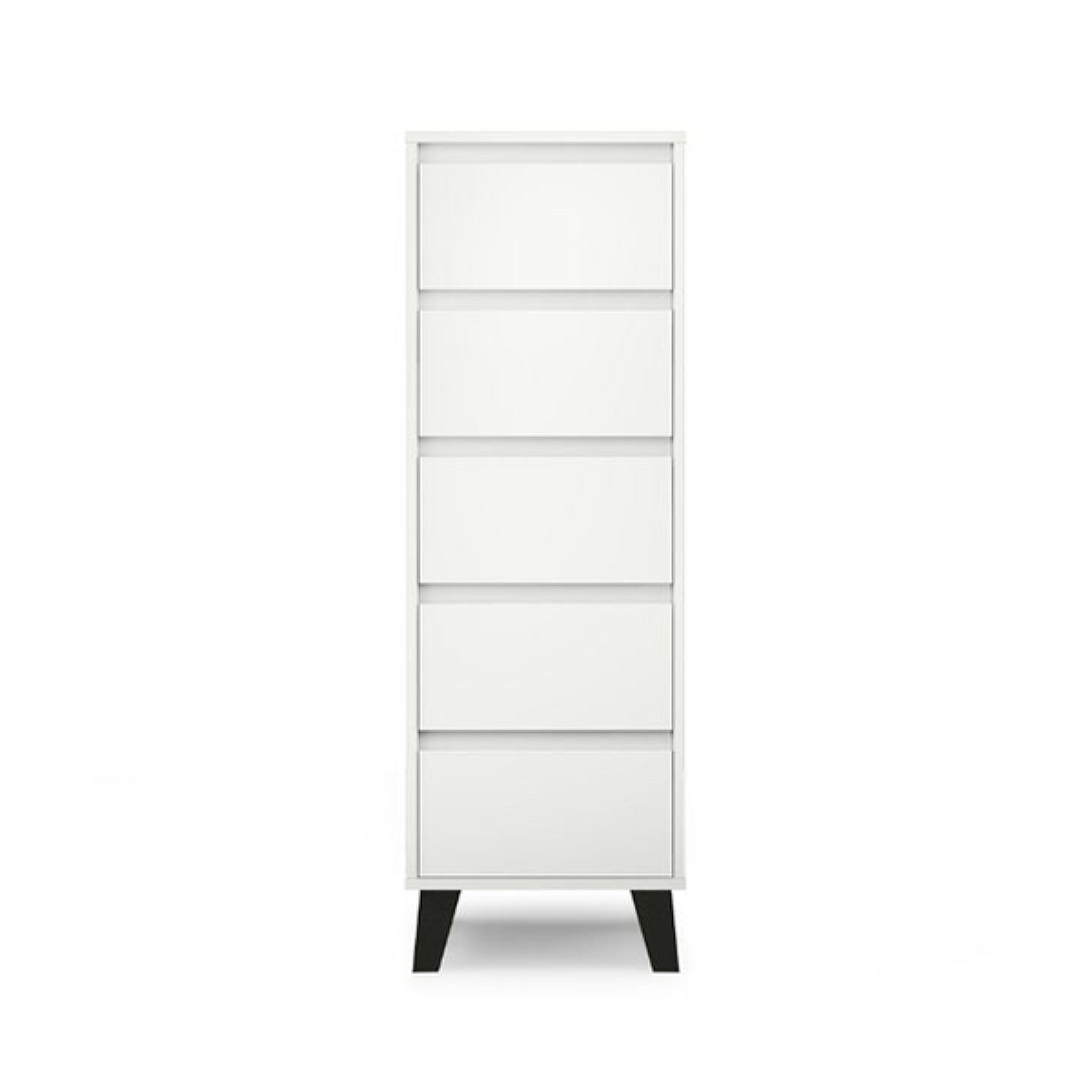 Comode - Comoda BORG, 5 sertare, alb, 40x38,8x120,4 cm