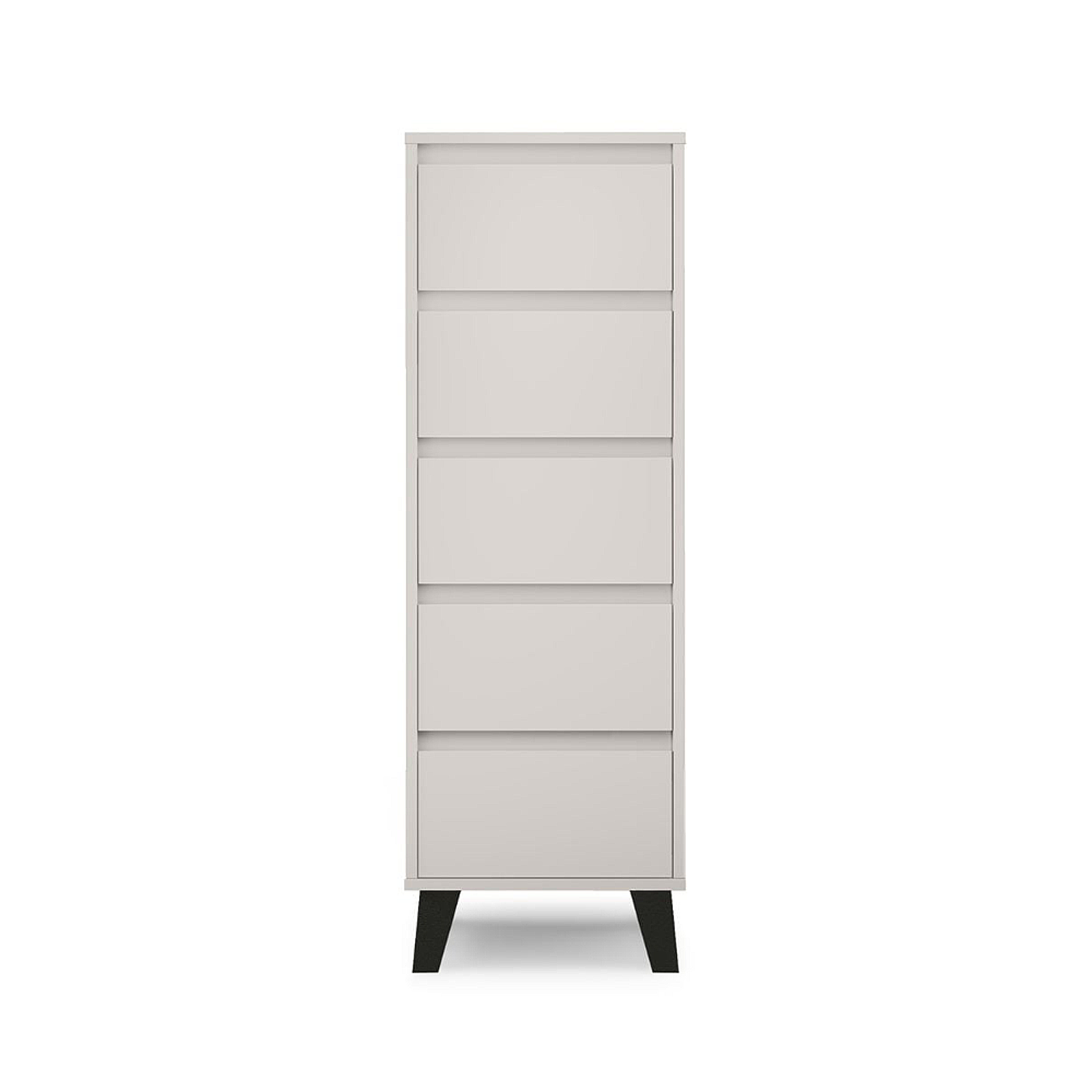 Colectia BORG - Comoda BORG, 5 sertare, casmir, 40x38,8x120,4 cm