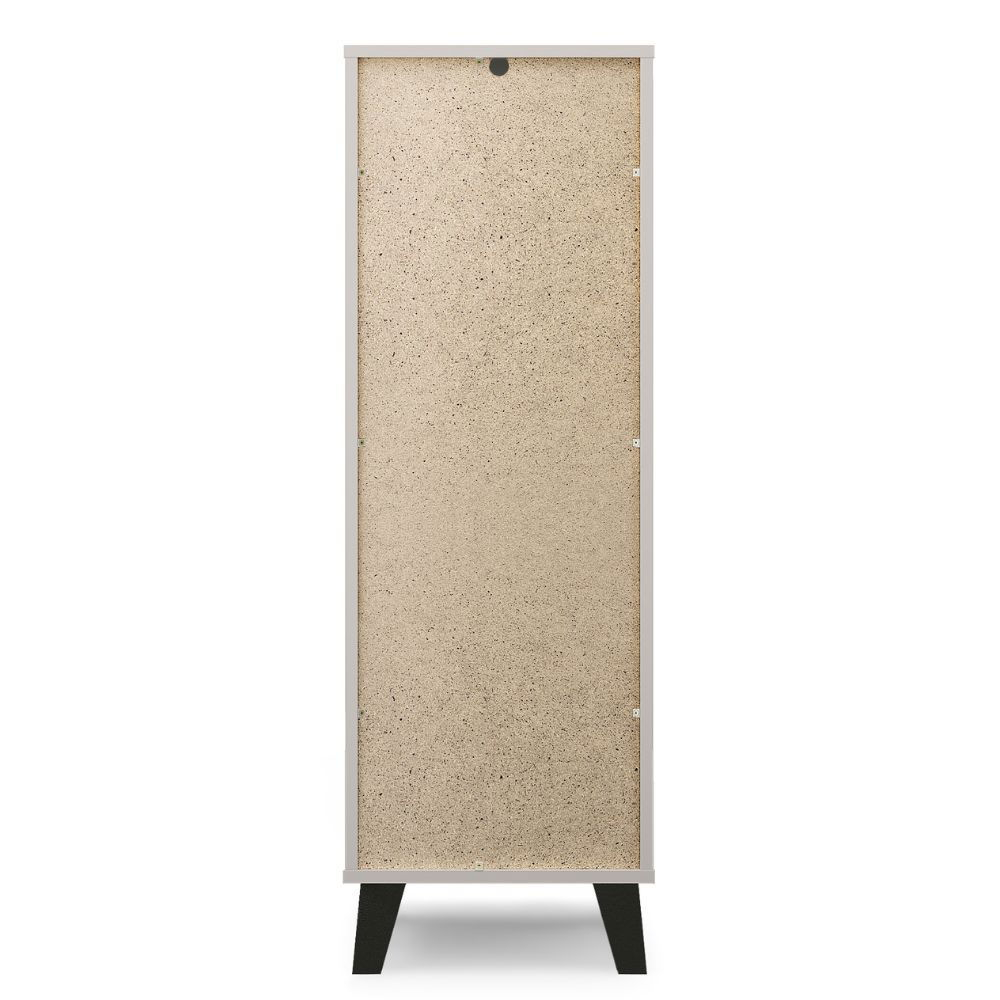 Colectia BORG - Comoda BORG, 5 sertare, casmir, 40x38,8x120,4 cm