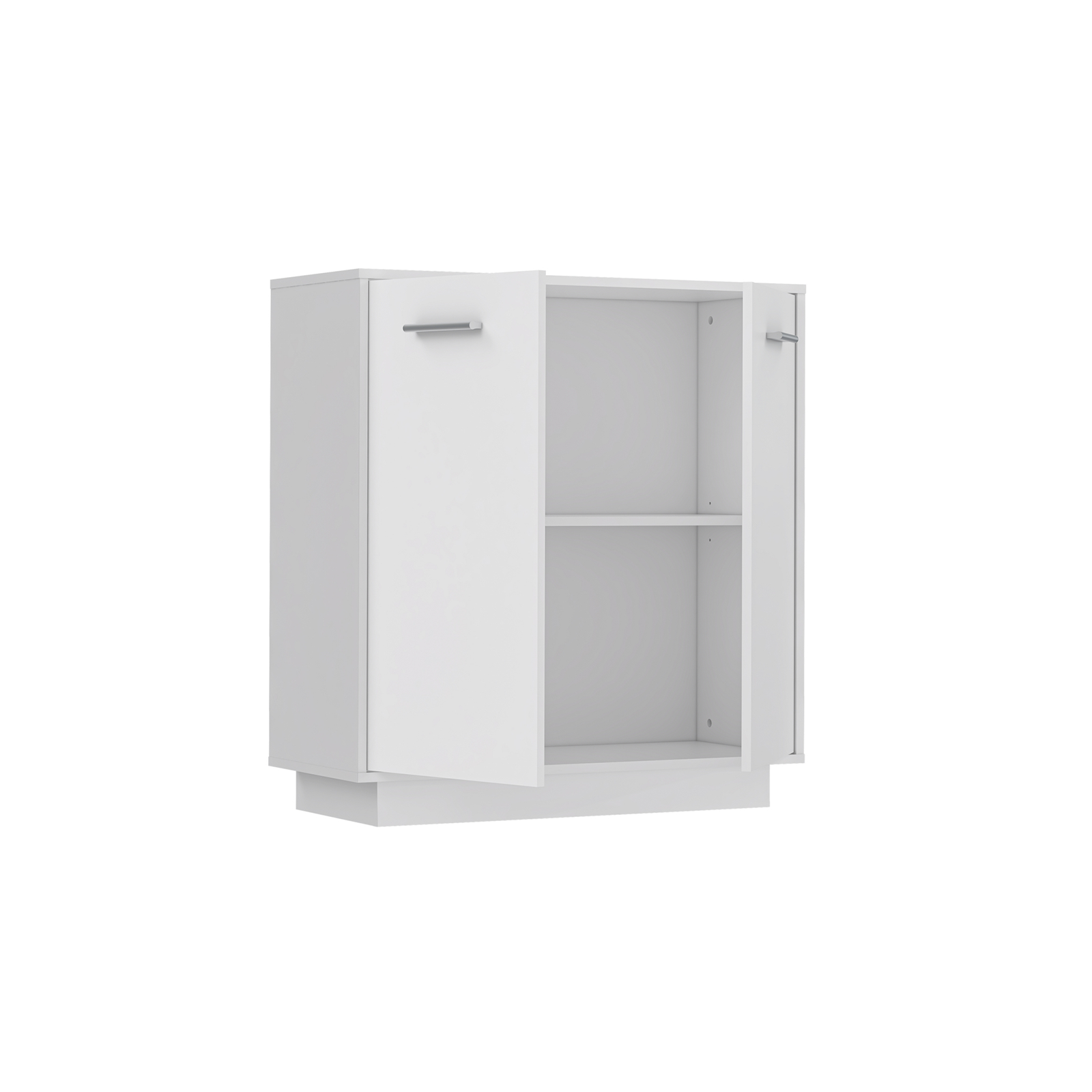 Mobila Alba - Comoda NTU221-120, 2 usi, alb, 70x34x80 cm - ExpoMob