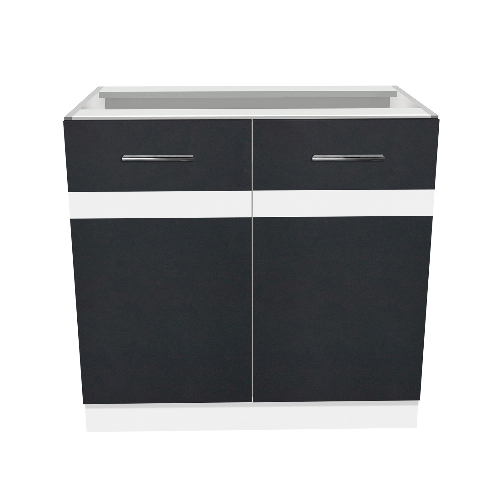 Promo - Corp inferior 80 YANA, 2 usi, corp alb, 80x50x77 cm - ExpoMob