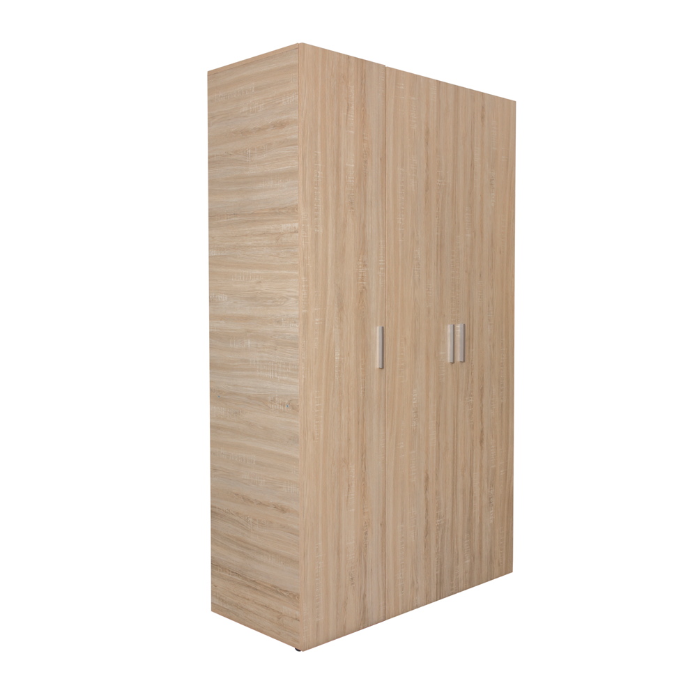 Dulapuri - Dulap ALMA L, 3 usi, 6 rafturi, bara de haine, 120x52x203 cm - ExpoMob