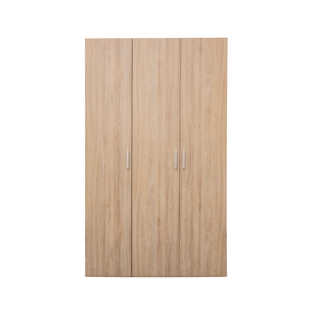 Dulapuri - Dulap ALMA L, 3 usi, 6 rafturi, bara de haine, 120x52x203 cm - ExpoMob