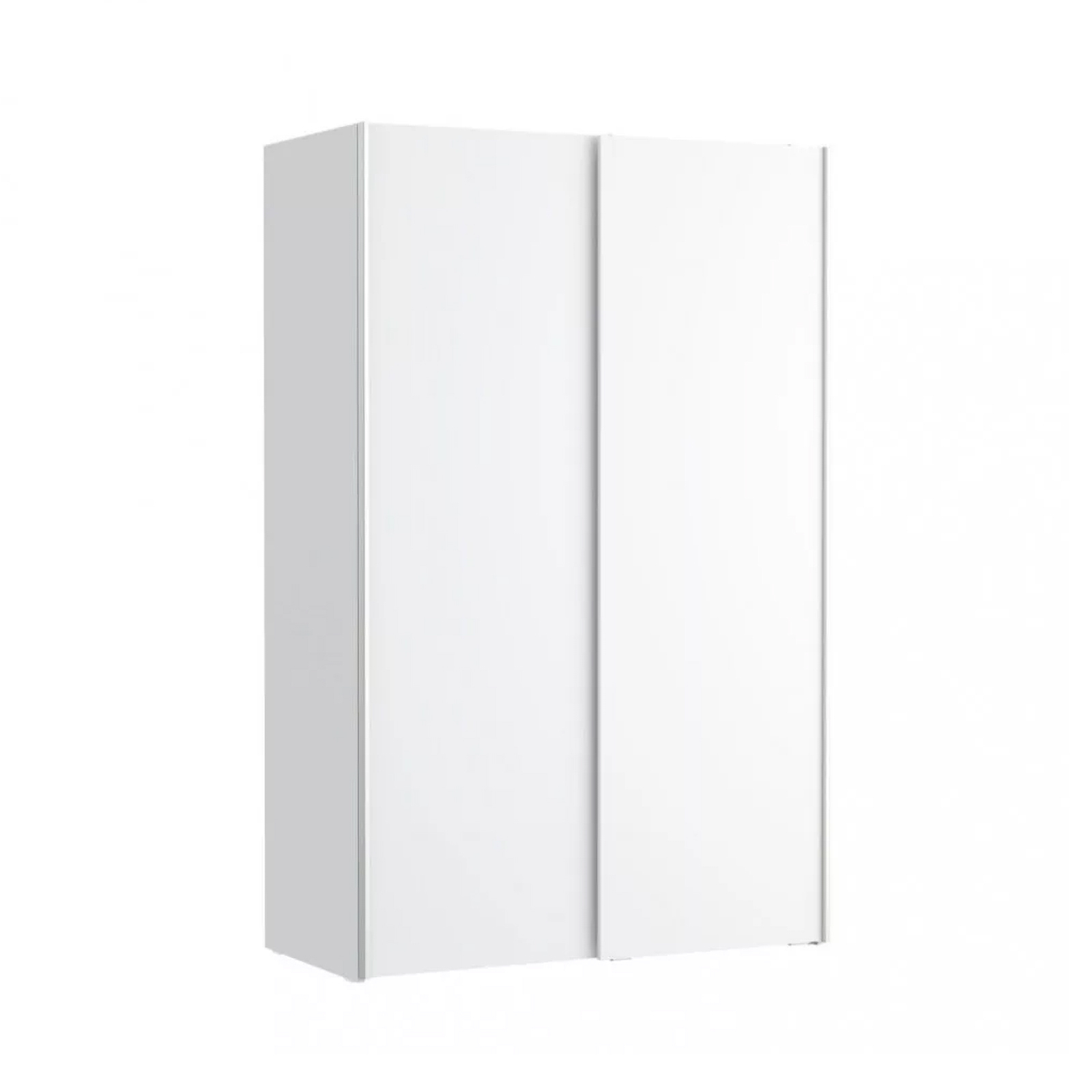Dulapuri cu usi glisante - Dulap pentru haine KHNS62131-120, usi glisante, rafturi, bara de haine, alb, 120x60x190 cm - ExpoMob