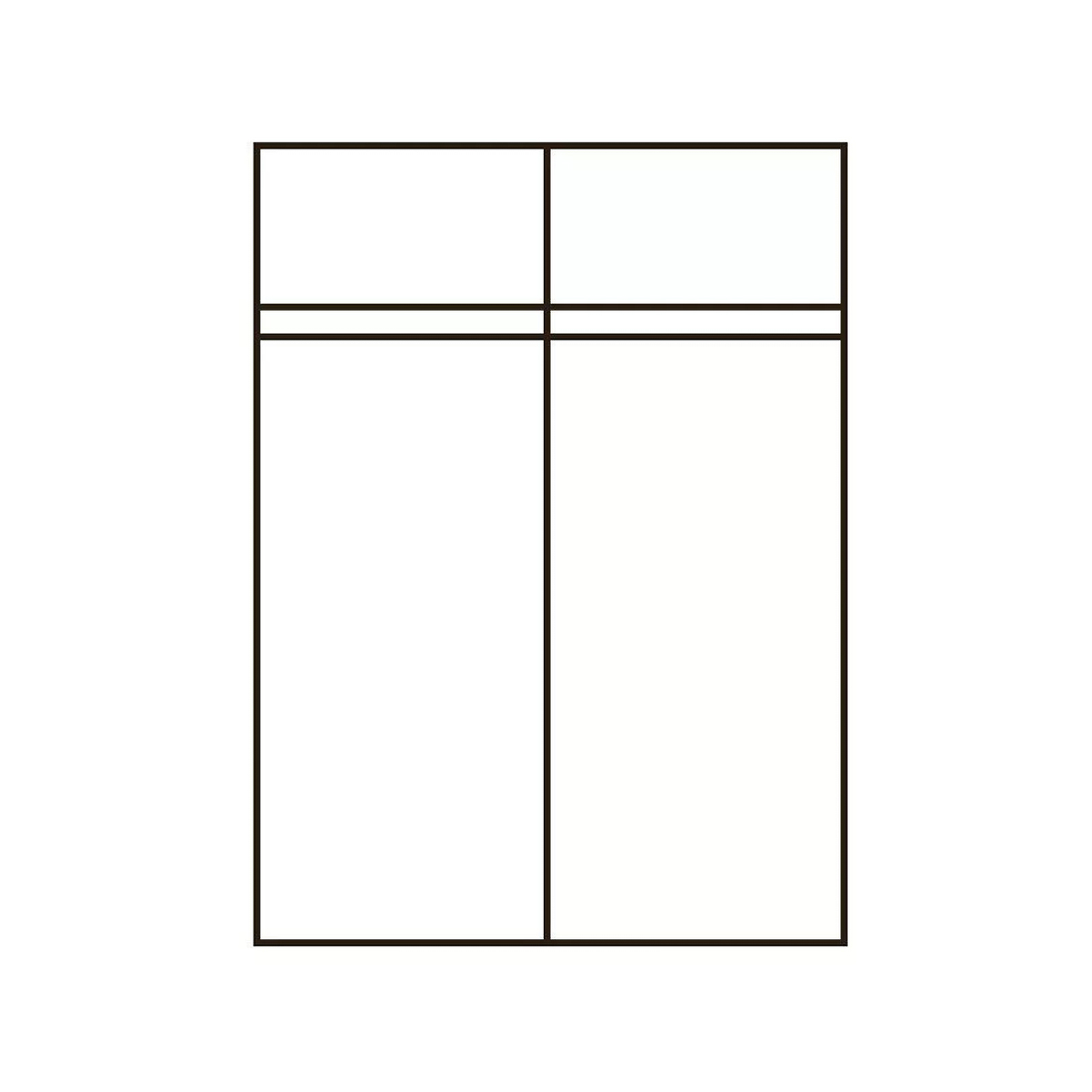 Dulapuri cu usi glisante - Dulap pentru haine KHNS62131-120, usi glisante, rafturi, bara de haine, alb, 120x60x190 cm - ExpoMob