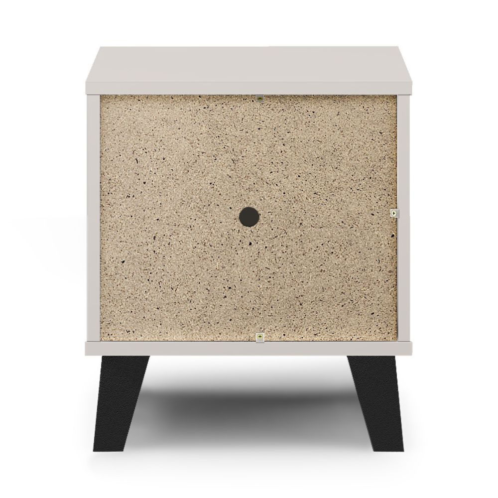 Colectia BORG - Noptiera BORG, 1 sertar, casmir, 40x38,8x45,6 cm